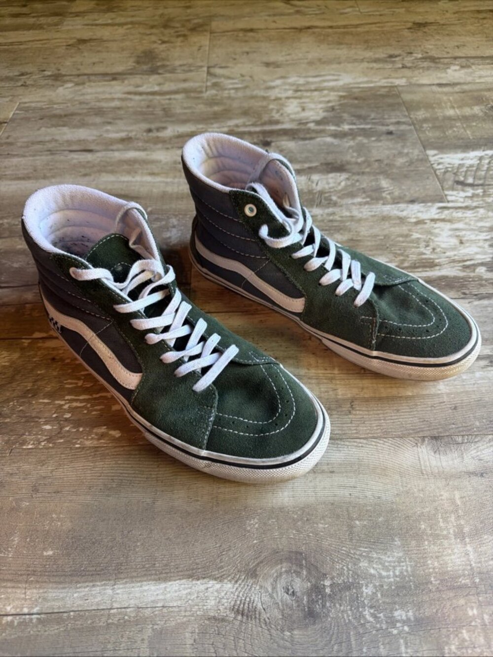 VANS Sk8 Hi Shoes Forest Night/True White VN0A4BV62LE Men’s 11